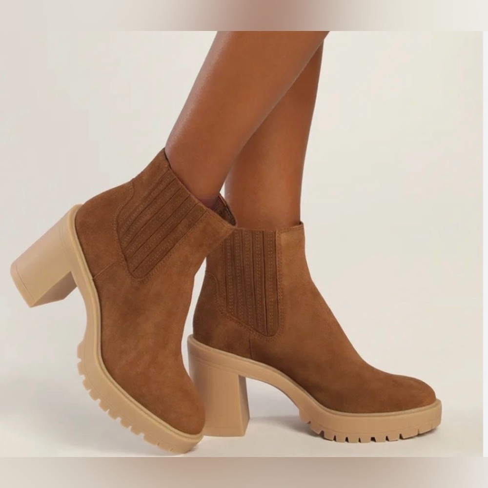 Dolce Vita Caster H2O Waterproof Lug Sole boot - Camel